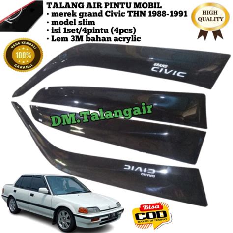 Jual Talang Air Mobil Honda Grand Civic THN 1988 1991 Model Slim