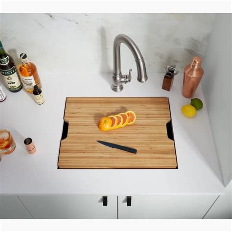 KOHLER Prolific® 23" undermount single-bowl workstation kitchen sink