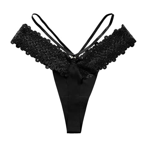 Low Waist Thong Black Lace Period Seamless Panties Thong Sexy Ladies G