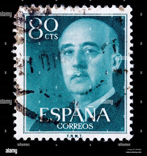 Spain Postage Stamp General Franco V 1955 1975 Stock Photo Alamy