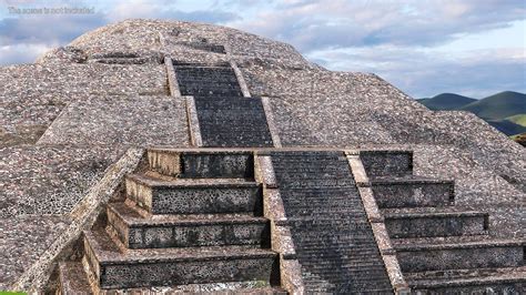 Teotihuacan Piramide De La Luna D Model Usdz Gltf Obj Ma