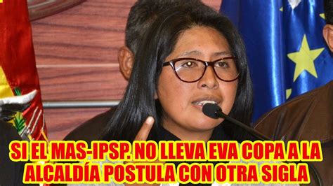 JUVENTUDES DEL ALTO EVA COPA SERÁ CANDIDATA SI EL MAS IPSP NO LO LLEVA