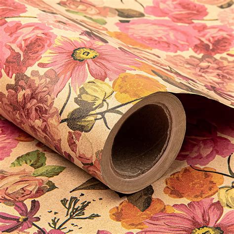 Amazon Ruspepa Kraft Wrapping Paper Roll Oil Painting Style