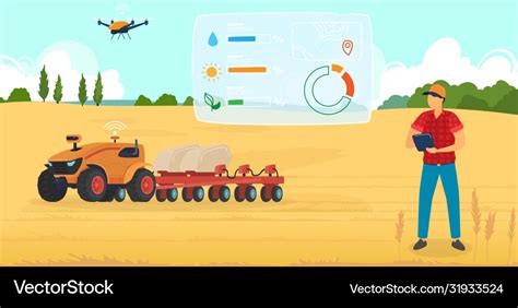 Agriculture farming cartoon Royalty Free Vector Image