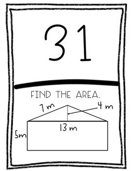 Scavenger Hunts Geometry Bundle Area Surface Area Volume