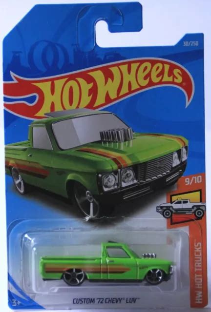 HOT WHEELS CUSTOM Chevy Luv Pick Up Truck Grün FYC lange Karte EUR