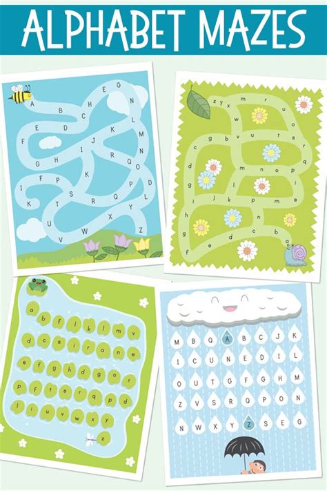 Printable Alphabet Mazes Games For Alphabet Learning Artofit