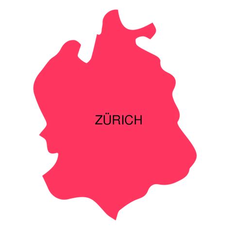 Dise O Png Y Svg De Mapa Del Cant N De Z Rich Para Camisetas