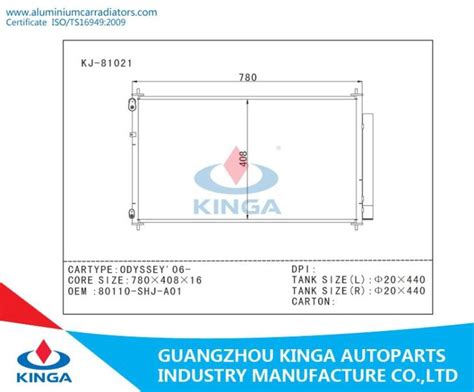 HONDA ODYSSEY 06 80110 SHJ A01 Condenser Manufacturers Wholesale