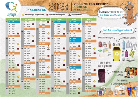 Calendrier De Collecte Des D Chets Pour Ville De Rinxent