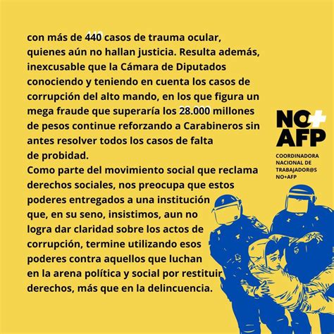 Coordinadora No Afp On Twitter Declaraci N P Blica Sobre Ley Gatillo