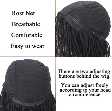 Black Short Hand Twisted Sister Locs Short Handmade Wigs Perfect For Women With Alopecia