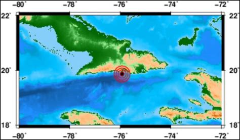 Se Registra Un Sismo Perceptible Al Sur De Santiago De Cuba