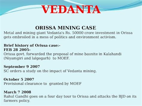 PPTX SWOT Analysis Of Vedanta DOKUMEN TIPS