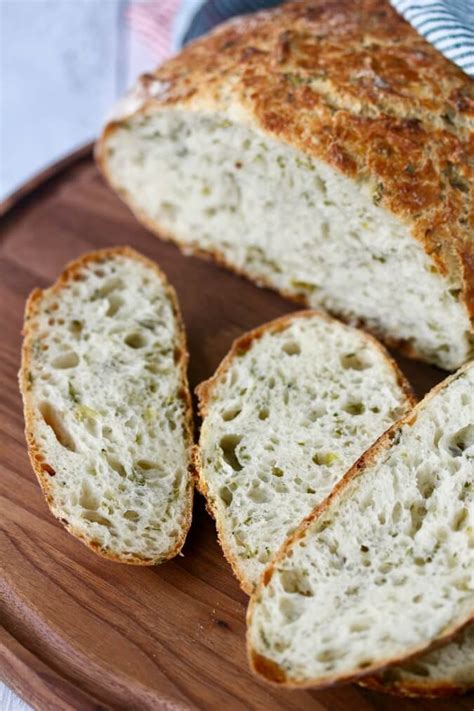 No Knead Herb Bread Karens Kitchen Stories