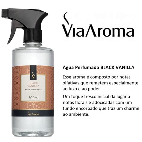 Agua Perfumada Via Aroma 500ml Aromatizador Tecido Roupa Cama BLACK