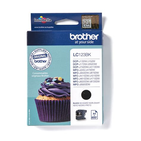 Brother LC123 Sort/Black blækpatron - EDB Centret Holstebro