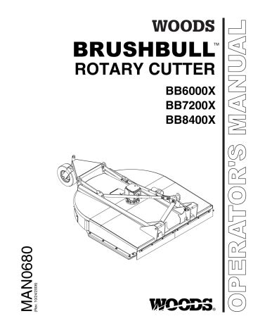 Woods BRUSHBULL BB6000X Operator S Manual Manualzz