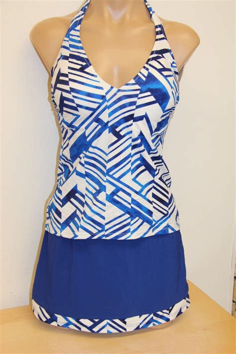 Nwt Profile Swimsuit Tankini Bikini Pc Set Sz D Skirt Ebay