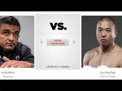 Andre Muniz VS Jun Yong Park UFC Fight Night Preview Picks Pinoy