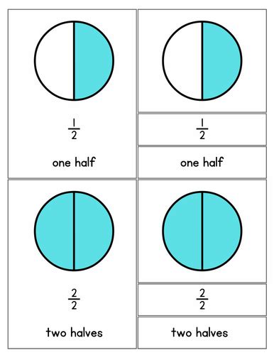 Fraction Flashcards And Practise Sheets Teaching Resources