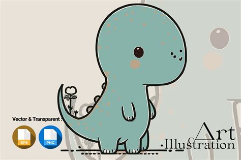 A Cartoon Of A Old Dinosaur Graphic By Aruna · Creative Fabrica