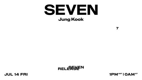 Jung Kook Solo Digital Single SEVEN 2023 07 14 Pantip