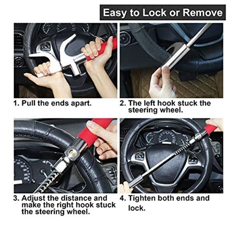 Turnart Steering Wheel Lock Universal Car Lock Anti Theft Device