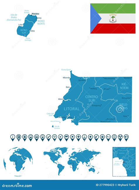 Infographic For Equatorial Guinea Detailed Map Of Equatorial Guinea