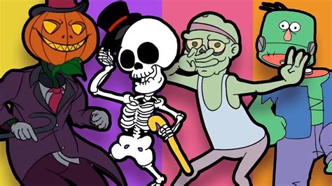 🎃 ♫ Spooky Dance Party ♫ 🎃 Animation Compilation Youtube