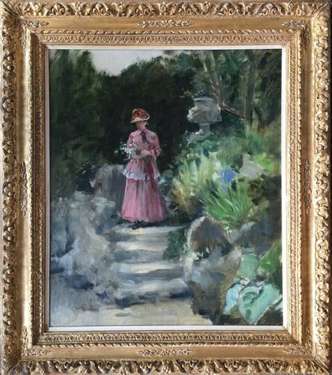 Proantic Dame Au Jardin Crespin Adolphe Bruxelles Pein