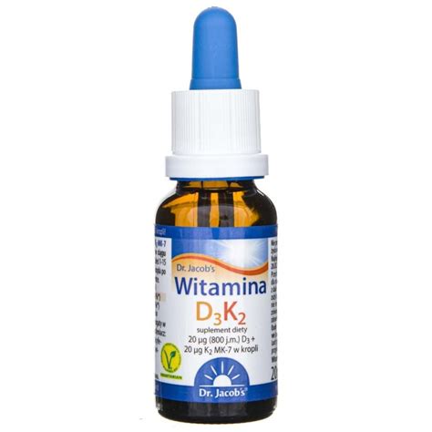 Dr Jacob S Witamina D3K2 Krople 20 Ml Cena Sklep Medpak