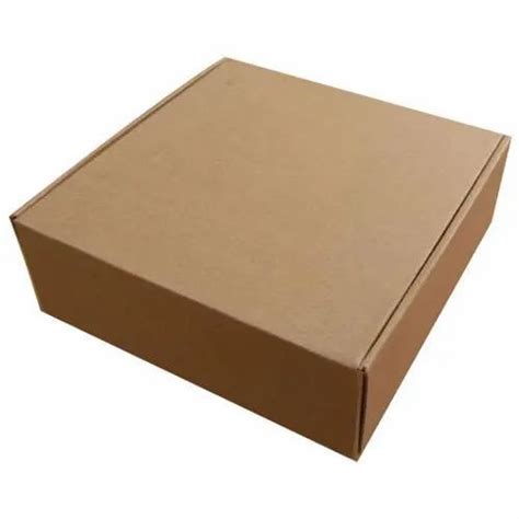 Brown Rectangular 3 Ply Plain Corrugated Box Weight Holding Capacity Kg