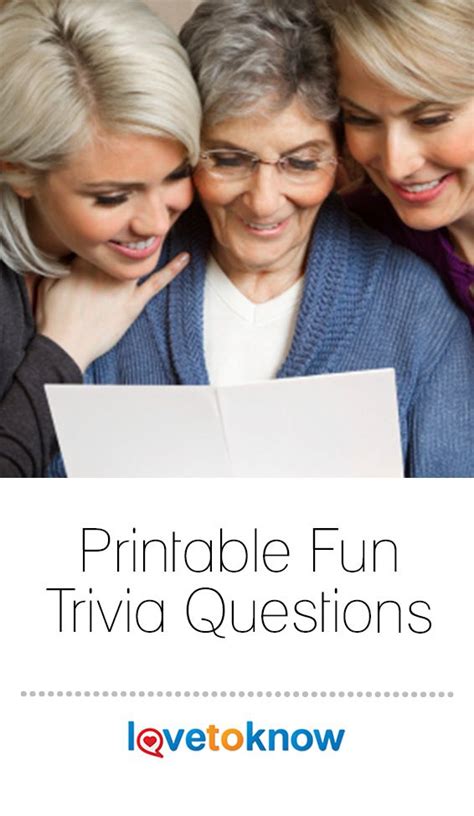 Printable Fun Trivia Questions Lovetoknow Fun Trivia Questions Fun