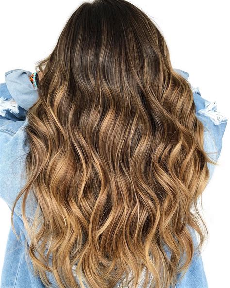 Balayage Miel Sur Cheveux Ch Tain Fonc Id Es Inspirantes