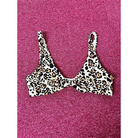 OTHERSTORIES Leopard Bikini Top Size Emmys Depop