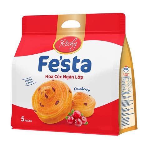 Bánh mì hoa cúc ngàn lớp nam việt quất Fe'sta gói 140g - Chuỗi siêu thị ...