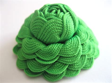 Flower Accessory Kelly Green Rose Art Deco Rick Rack By Rotifera 6 00