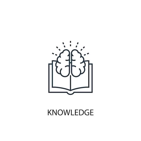 Icono De Línea De Concepto De Conocimiento Ilustración De Elemento