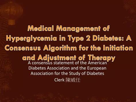 Ppt Medical Management Of Hyperglycemia In Type 2 Diabetes A