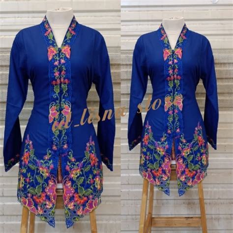 Jual Atasan Kebaya Encim Motip Terbaru Model Lengan Panjang Shopee