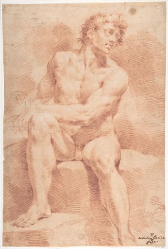 Seated Male Nude Ubaldo Gandolfi Google Arts Culture