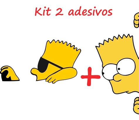 Kit Adesivos Bart Simpson Dirigindo E Carona Automotivo Mercado Livre