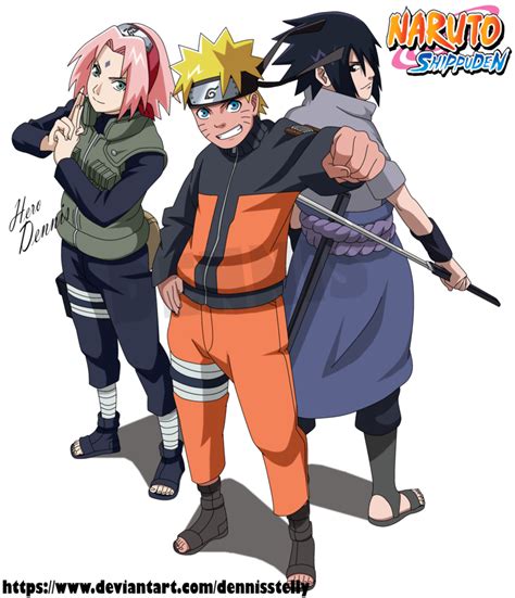 Naruto Shippuden Team 7 Reunited By Dennisstelly Personajes De Naruto Personajes De Naruto