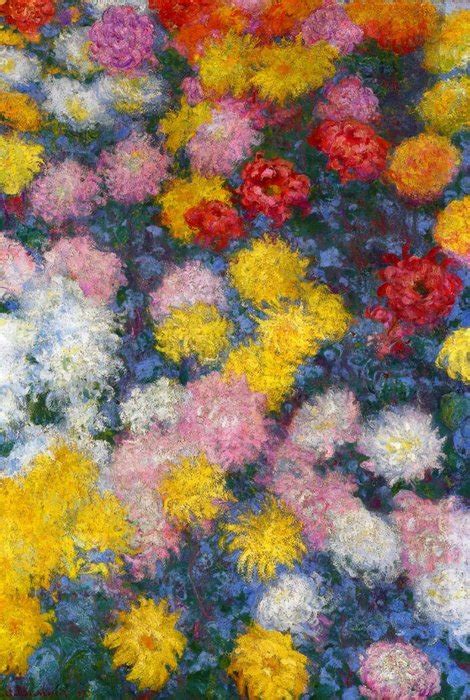 R Plique De Peinture Chrysanth Mes De Claude Monet