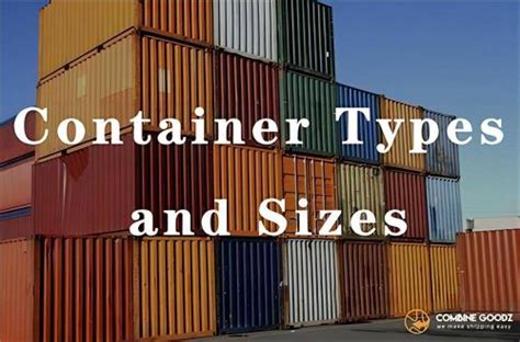 Container Types And Dimensions