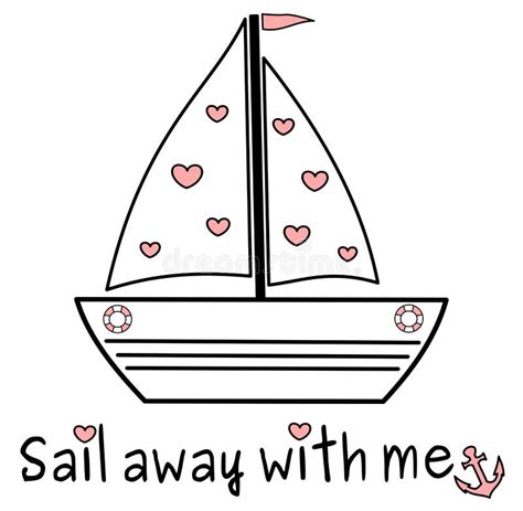 Sail Boat Black White Stock Illustrations 10706 Sail Boat Black