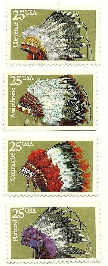 Native American Tribal Stamps Postage Stamp Design Vintage Postage