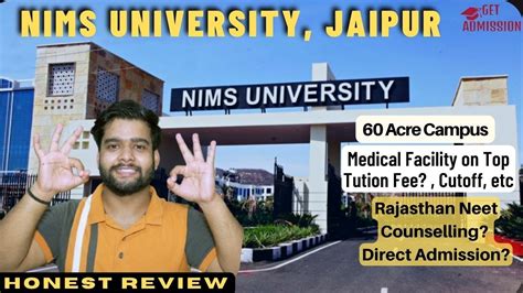 NIMS University Jaipur Rajasthan Neet Counselling Fees Admission