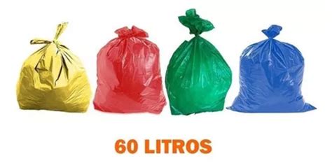 Saco De Lixo Para Coleta Seletiva 60 Litros 100 Unidades MercadoLivre